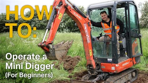 how to use a bobcat mini excavator|mini excavator controls run through.